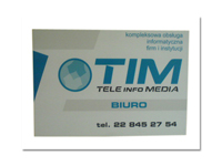 TIM tabliczka info